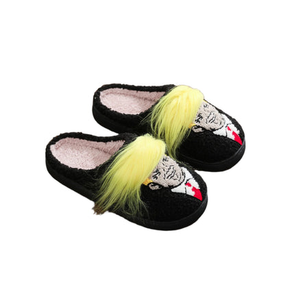 Trump Cotton Slippers Men And Women Winter