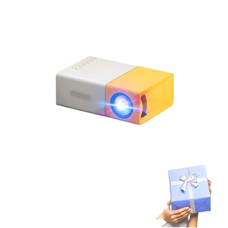 "Mini Projector – 1080P Full HD Support, Portable LED Projector, 4K Video Playback, Multiple Connectivity Options "