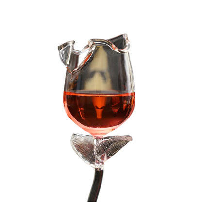 Fancy Red Wine Goblet Wine Cocktail Glasses 100ml Rose Flower Shape Wine Glass Party Barware Drinkware