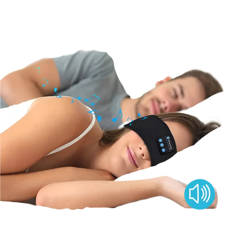 Bluetooth Sleep Headband – Wireless Headphones, Built-In Speakers, Comfortable Fabric, 10-Hour Battery Life