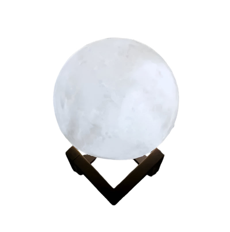 D5 Starry Moon Lamp 8Cm - LED Night Light with Stand, Perfect for Bedroom Decor and Gifts