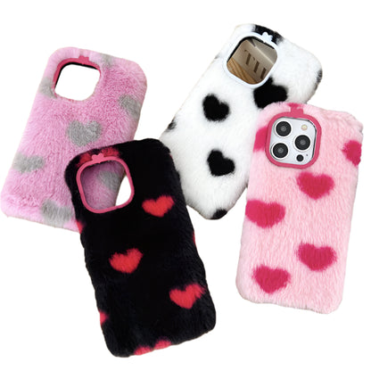 Fuzzy Plush Loving Heart Phone Case