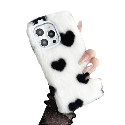 Fuzzy Plush Loving Heart Phone Case