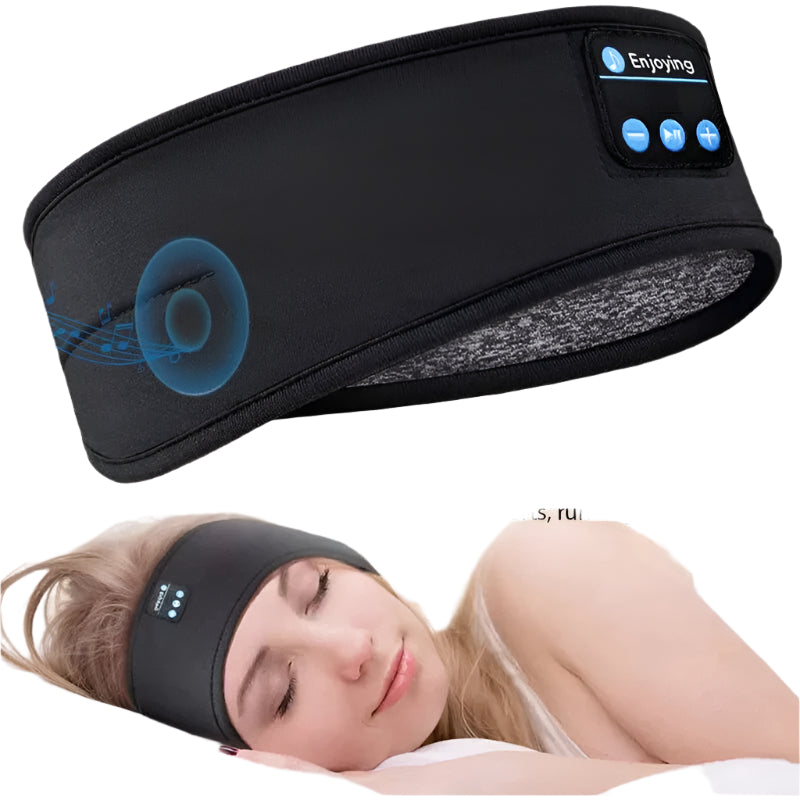 Bluetooth Sleep Headband – Wireless Headphones, Built-In Speakers, Comfortable Fabric, 10-Hour Battery Life